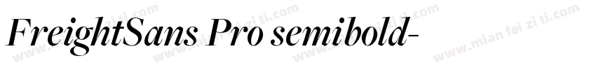 FreightSans Pro semibold字体转换